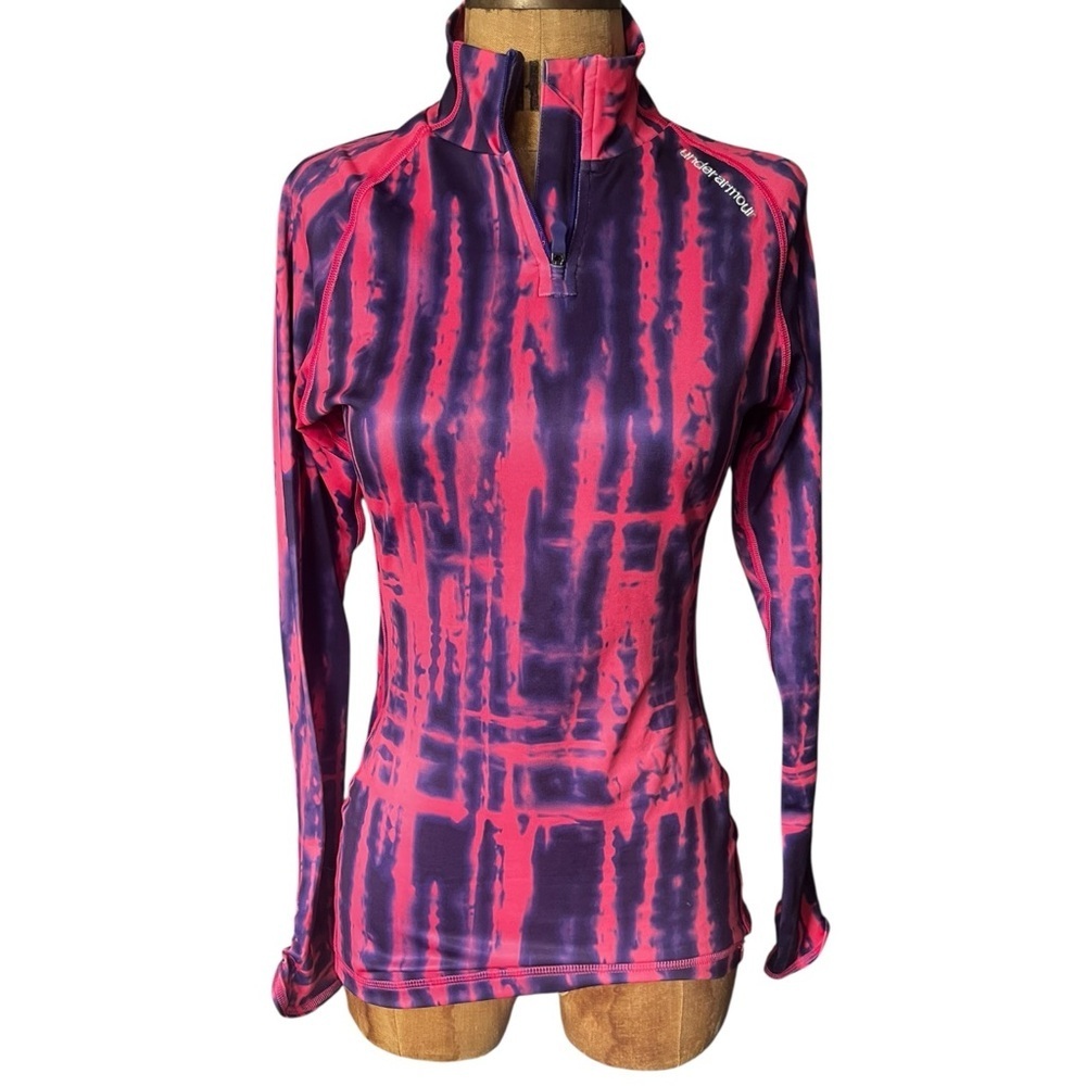 Under Armour Pink and Purple 1/2 Zip Cold Gear NWOT XS